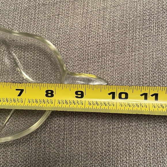 FALL Vintage Hazel Atlas Clear Glass Leaf Relish or Candy Trinket Dish - Picture 3 of 7